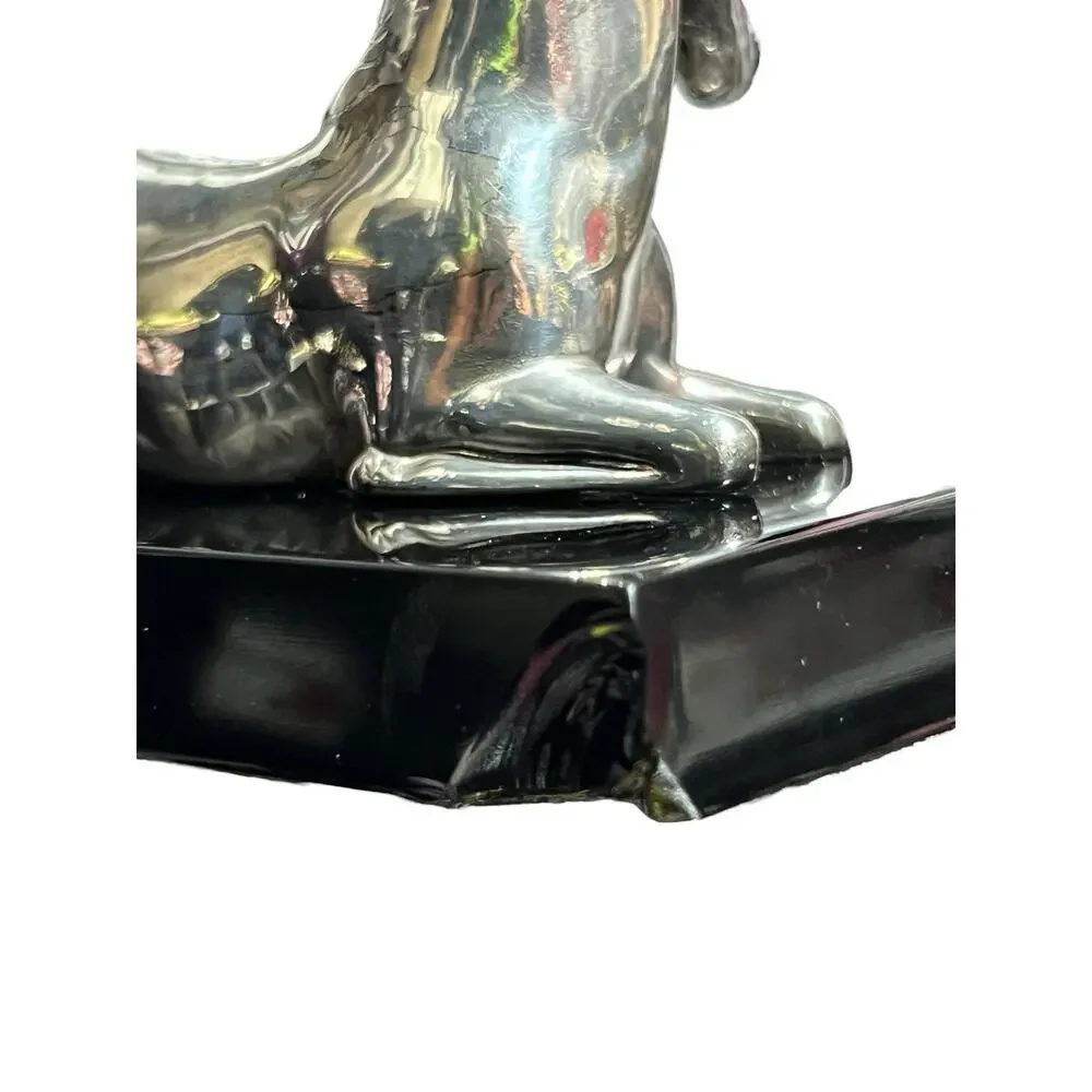 Vintage Mexican 925 Sterling Silver Horse Figurine Plat-Mex ME-15 Marked 5.6 oz